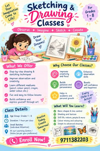 SmartKid Abacus classes-Sketching and Drawing Classes