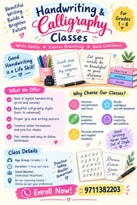 SmartKid-Handwriting and Calligraphy Classes