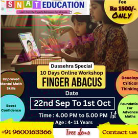 Snat Education - Dussehra Special Finger Abacus Workshop