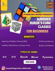 Sparkling minds-Summer Rubiks Cube Classes