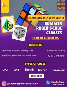 Sparkling minds-Summer Rubiks Cube Classes