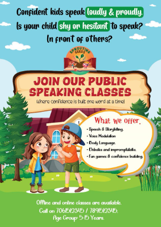 Sprouting Seeds  -  Public Speaking Classes