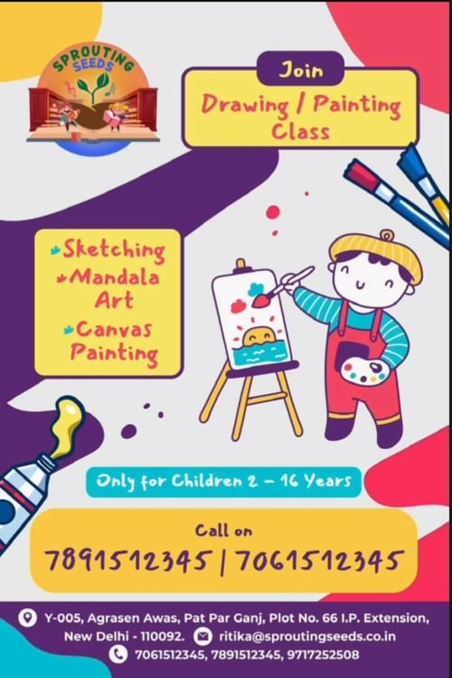 Sprouting Seeds - Drawing and Painting Classes