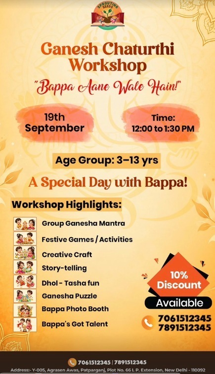 Sprouting Seeds by Ritika-Ganesh Chaturthi Workshop
