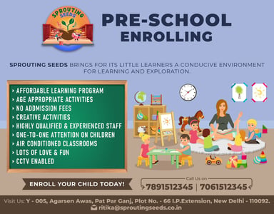 Sprouting Seeds by Ritika-Pre School Enrolling