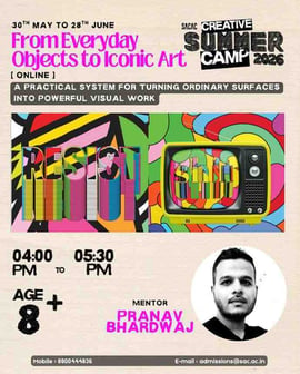 Sri Aurobindo Centre for Arts and Creativity-From Everyday Objects to Iconic Art Classes