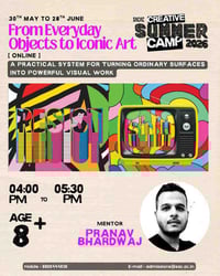 Sri Aurobindo Centre for Arts and Creativity-Online From Everyday Objects to Iconic Art Classes