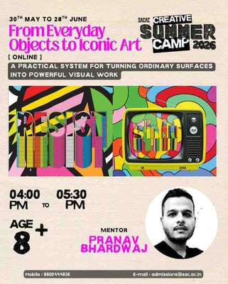 Sri Aurobindo Centre for Arts and Creativity-Online From Everyday Objects to Iconic Art Classes