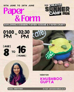 Sri Aurobindo Centre for Arts and Creativity-Paper and Form Kashmiri Papier Mâché and Paper Craft