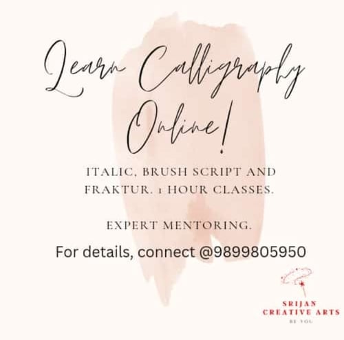 Srijan Creative Arts-Online Calligraphy Class