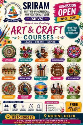Sriram Institute of Professional and Vocational St-Art and Craft Courses for Kids