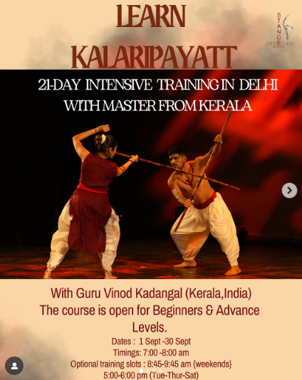 Stance Dance Studio  -  Kalaripayatt Intensive Training Program