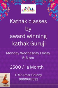 Start Smart-Kathak Classes for Kids