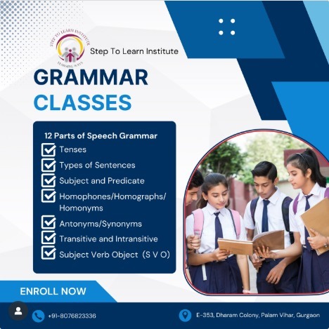 Step To Learn Institute  -   English Grammer Claases For Kids
