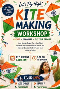 Studio SMAC-Independence Day Kite Making Workshop for Kids