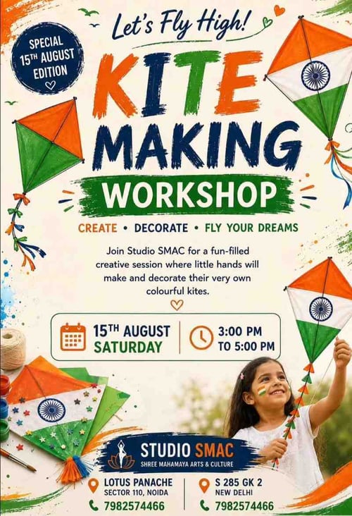 Studio SMAC-Independence Day Kite Making Workshop for Kids