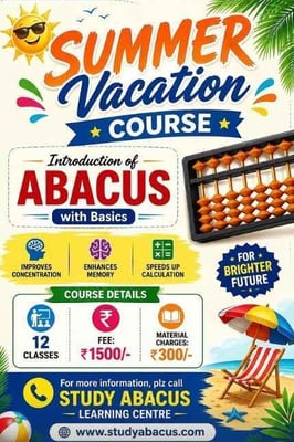 Study Abacus INDIA-Summer Vacation Abacus Course