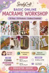 Suji’s Artroom-Online Macrame Workshop 2026