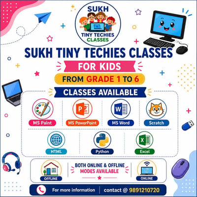 Sukh Tiny Techies Classes-Online Computer and Coding Classes for Kids