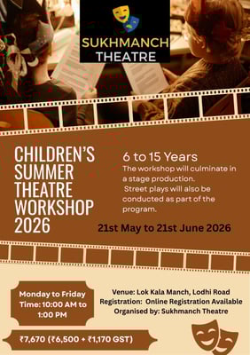Sukhmanch Theatre-Summer Theatre Camp 2026
