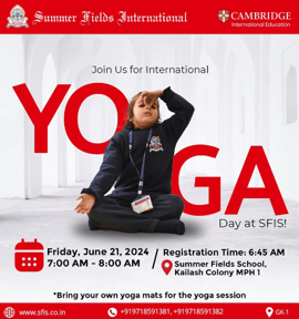 Summer Fields International-Yoga Day