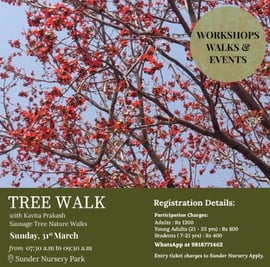 Sunder Nursery Park-Tree Walk with Kavita Prakash