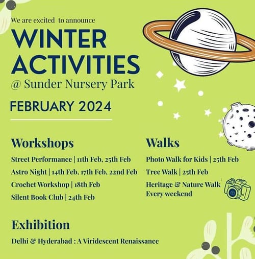 Sunder Nursery Park-Winter Activities
