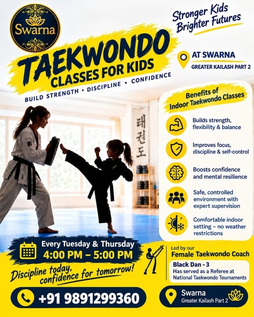 Swarna Taekwondo Classes for Kids-Kids Taekwondo Classes