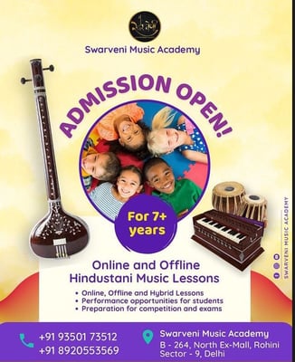 Swarveni Music Academy-Admission Open