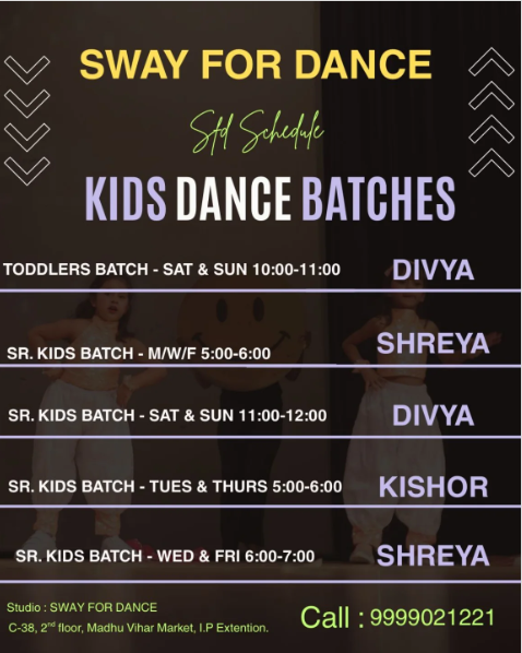 Sway For Dance  -  Kids Dance Classes