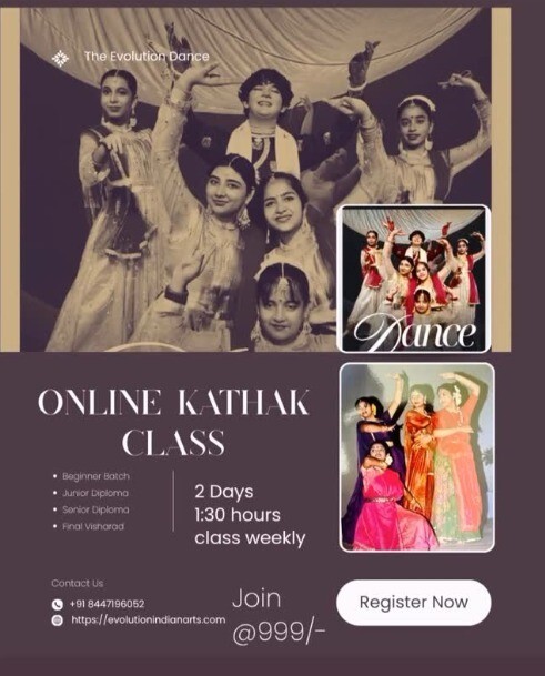 THE EVOLUTION TOWARDS EXCELLENCE-Online Kathak Dance Classes