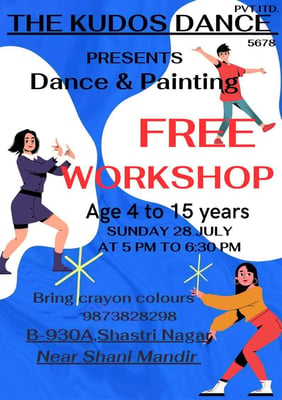 THE KUDOS DANCE-Dance & Painting Free Workshop