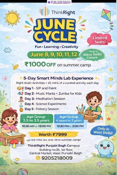 THINKRIGHT-Smart Minds Lab Experience for Kids (Punjabi Bagh West)