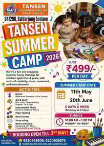 Tansen Safdarjung Enclave Mahavidyalaya-Summer Camp 2026