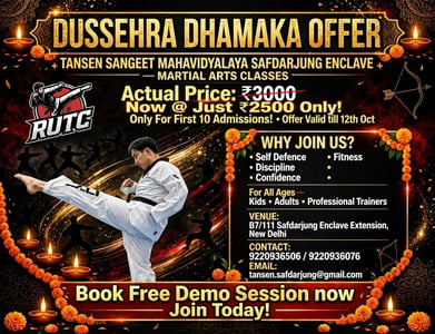 Tansen Safdarjung Enclave-Martial Arts Classes for Kids