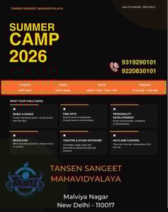 Tansen Sangeet Mahavidyalaya-Summer Camp for Kids