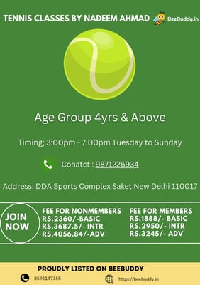 Tennis Classes By Nadeem Ahmad-Tennis Class for kids
