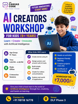The Canvas Code-AI Creators Workshop for Kids