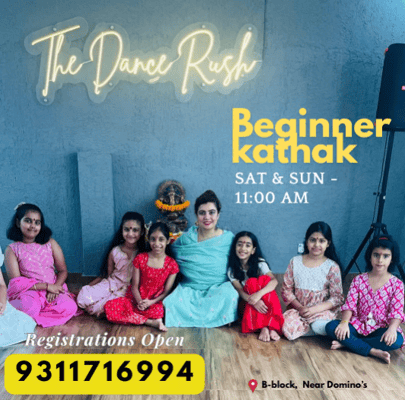 The Dance Rush Studio  -  Kathak Dance Classes