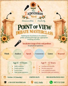 The Expression Nest-Point of View Debate Masterclass for Kids