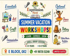 The Expression Nest-Summer Vacation Workshops