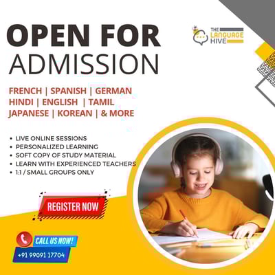 The Language Hive  -  Admissions Open For Language Classes