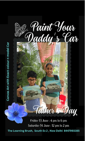 The Learning Brush  -  Father's Day  Canvas Art Workshop