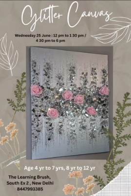 The Learning Brush  -  Glitter Canvas Art Workshop