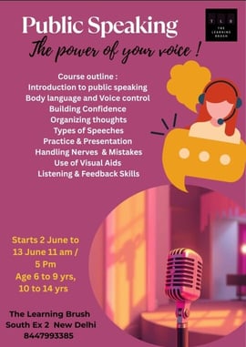 The Learning Brush  -  Public Speaking Course