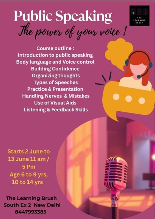 The Learning Brush  -  Public Speaking Course