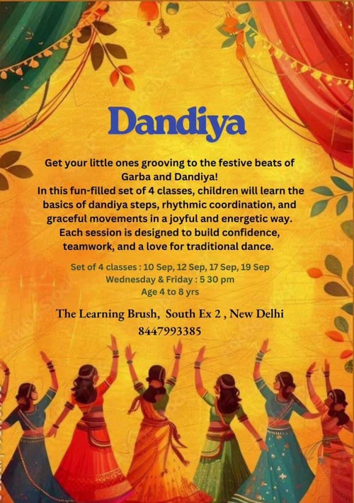 The Learning Brush - Dandiya Dance Workshop for Kids