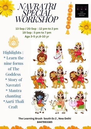 The Learning Brush - Kids Navratri Special Workshop