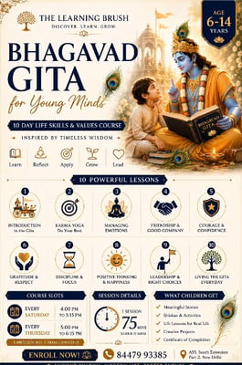The Learning Brush-Bhagavad Gita Life Skills Course for Kids