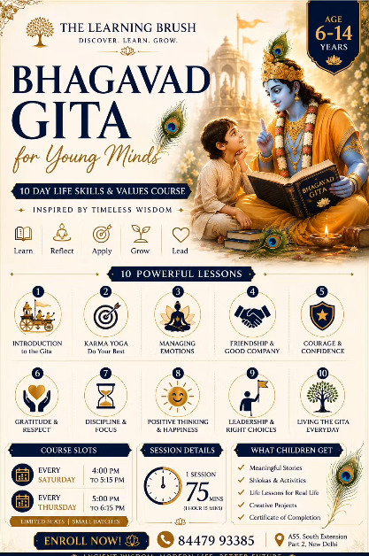 The Learning Brush-Bhagavad Gita Life Skills Course for Kids